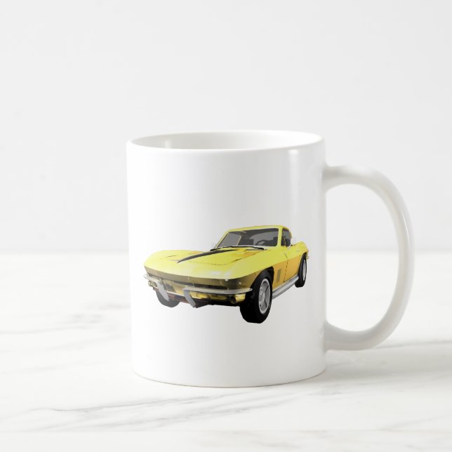 Korvette-Sport-Auto 1967: Gelbes Ende Kaffeetasse (Rechts)