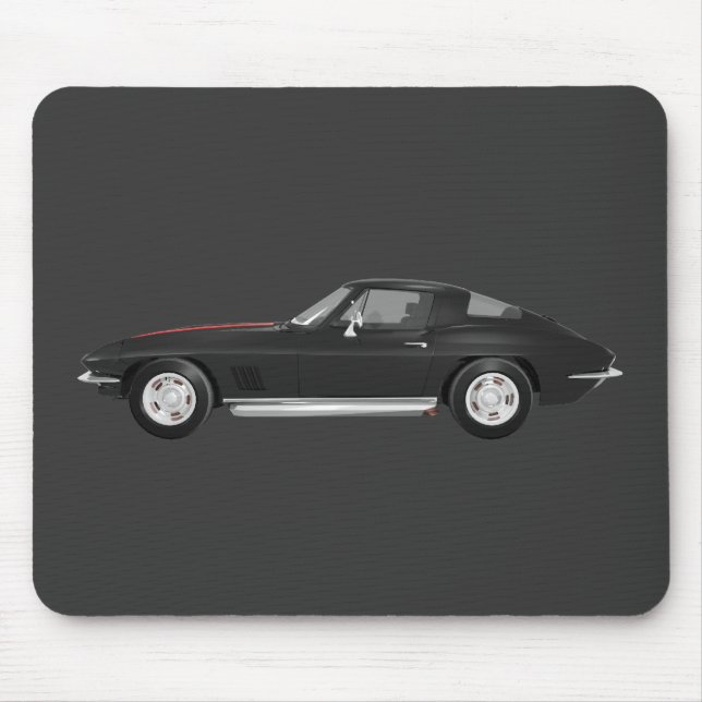 Korvette-Sport-Auto 1967: Schwarzes Ende: Mousepad (Vorne)