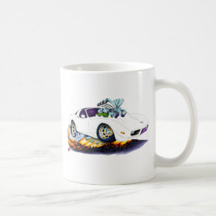 Korvette-Weiß-Auto 1977-79 Kaffeetasse