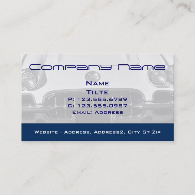 KorvettevorderseitenVisitenkarten 1960 Visitenkarte (Vorderseite)