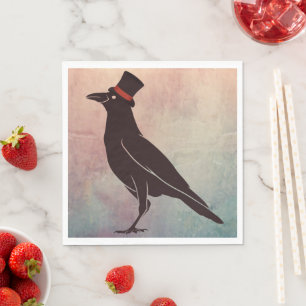 Korviden - Tophat Blackbird Raven Serviette