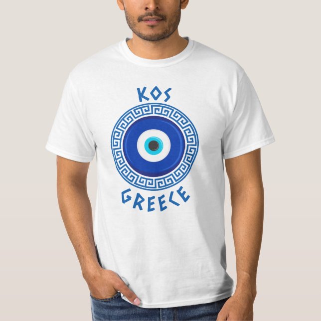 KOS, Griechenland - griechischer Eye-T - Shirt (Vorderseite)