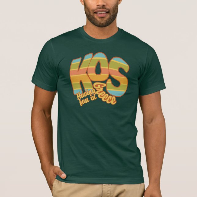 KOS Griechenland Shirt - wählen Sie Stil & Farbe (Vorderseite)