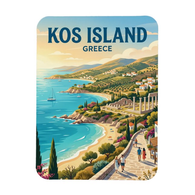 Kos Insel Griechenland Magnet (Vertikal)