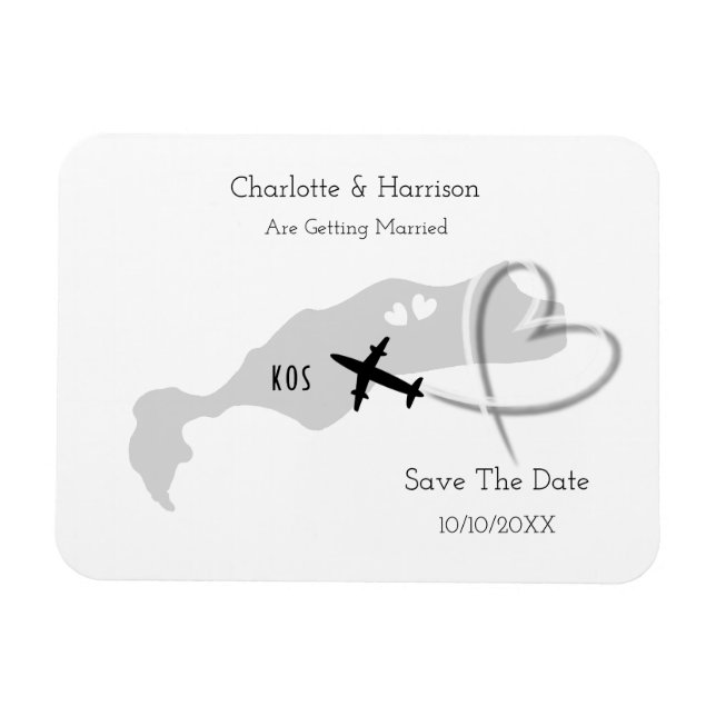 Kos Wedding Destination Save the Date Magnet (Horizontal)