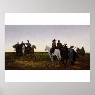 Kosaken auf Pferderuecken, 1874 (Öl auf Leinwand) Poster