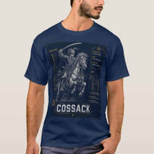 Kosaken-Krieger-Blueprint-T-Shirt T-Shirt
