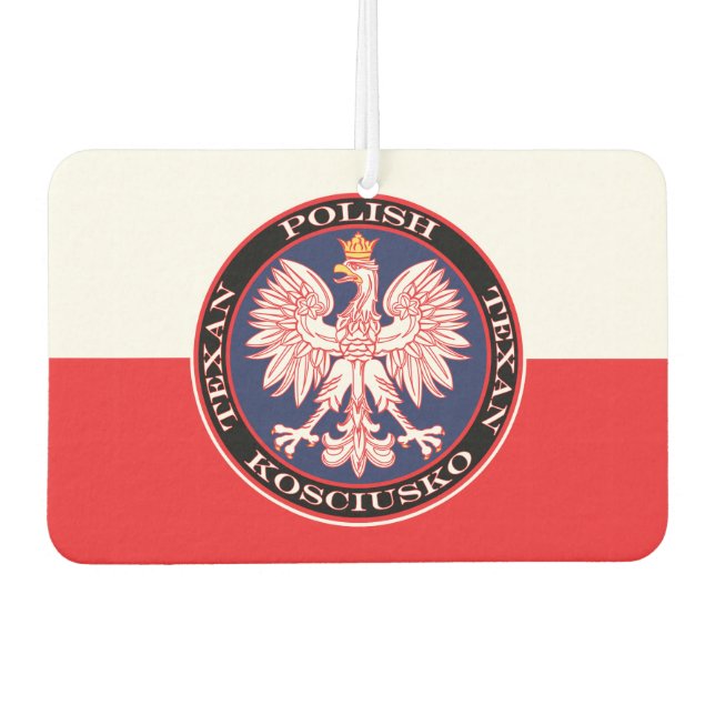 Kosciusko Runde Polnisch Texan Autolufterfrischer (Vorderseite)
