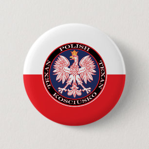 Kosciusko Runde Polnisch Texan Button