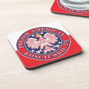 Kosciusko Texas Polnischer Adler Getränkeuntersetzer