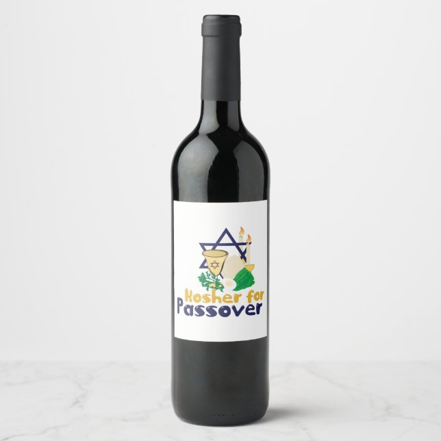 Kosher 4 Passover Weinetikett (Vorderseite)