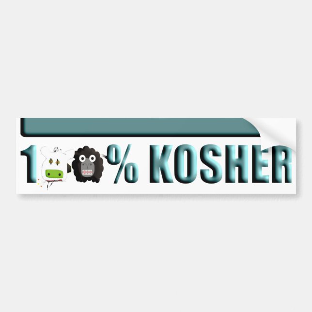 Kosher Autoaufkleber (Vorne)