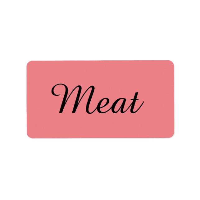 Kosher Kitchen Stickers Label Meat Fleishig Fleish Adressaufkleber (Vorne)