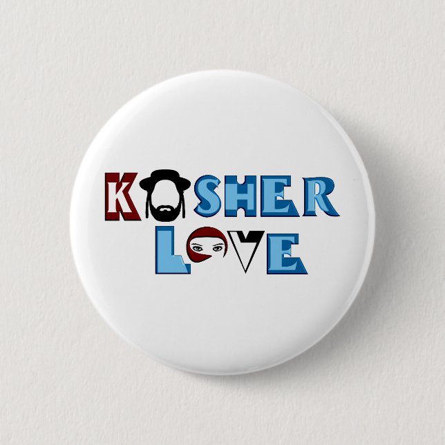Kosher Liebe Button (Vorderseite)