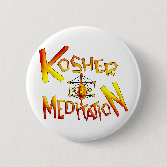 Kosher-Meditation Button (Vorderseite)