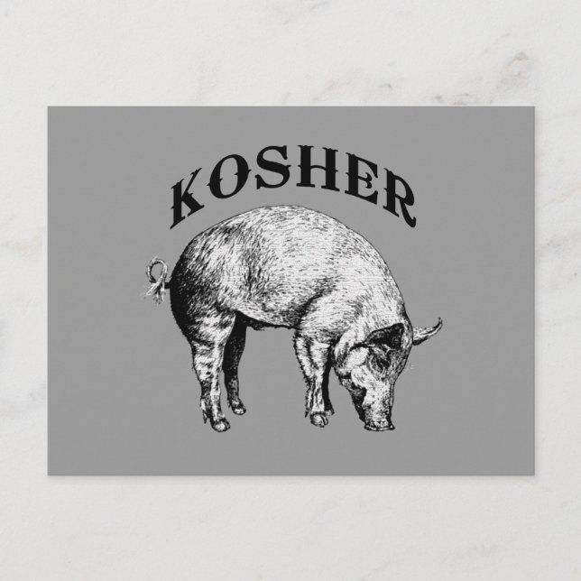 Kosher Postkarte (Vorderseite)