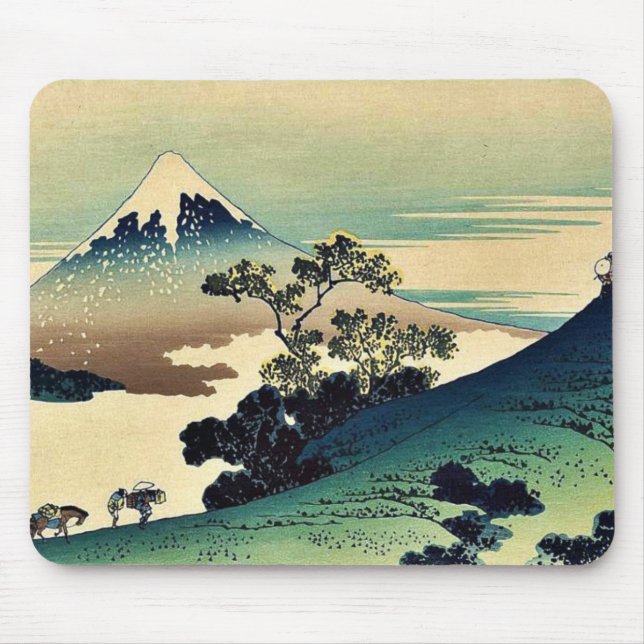 Koshu inume toge durch Katsushika, Hokusai Ukiyoe Mousepad (Vorne)