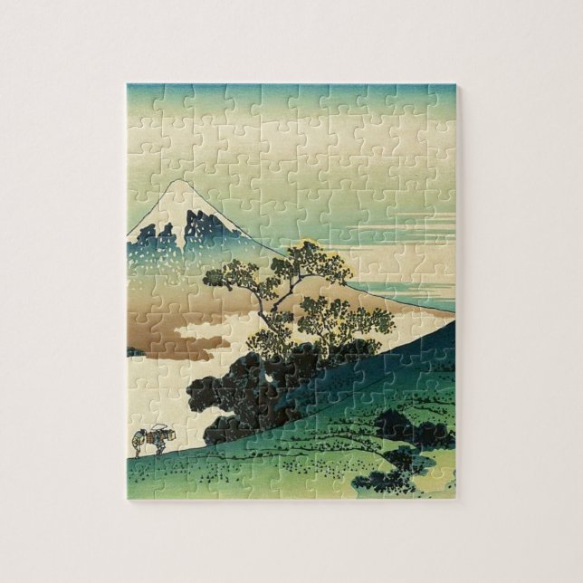 Koshu Inume Toge - Katsushika Hokusai Ukiyo-e (Vertikal)
