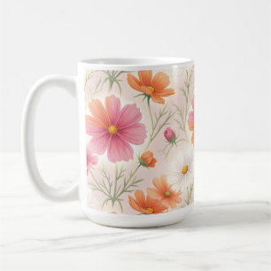 Kosmen blühen in pastellfarbener Harmonie Kaffeetasse