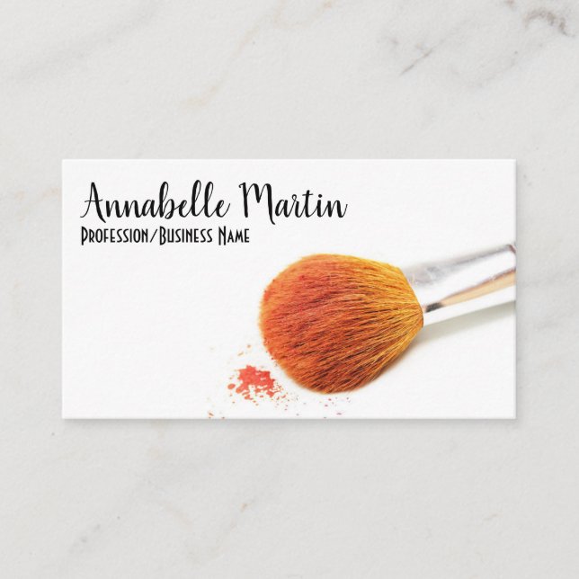 Kosmetik Brush Make-up Artist Visitenkarte (Vorderseite)