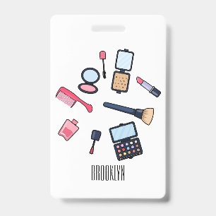 Kosmetik / Make-up Cartoon‑Illustration Ausweis