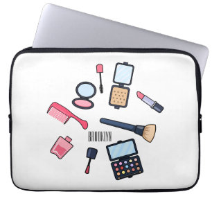 Kosmetik / Make-up Cartoon Illustration Laptopschutzhülle