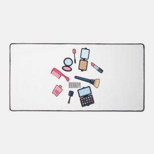 Kosmetik / Make-up Cartoon Illustration Schreibtischunterlage