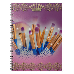 Kosmetik Makeup Brush Glamour Notizblock