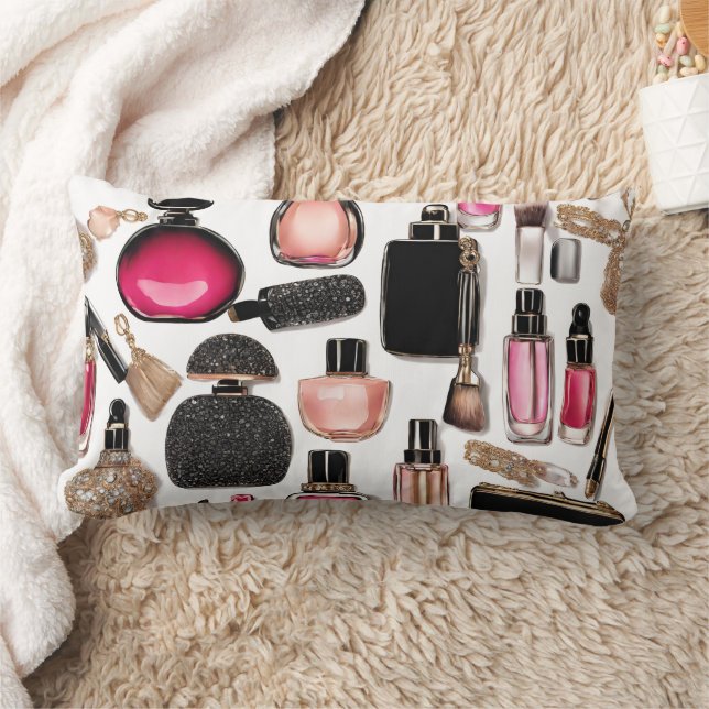 Kosmetik Makeup Brushes Nailpolish Throw Kissen (Decke)