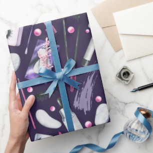 Kosmetik-Wasserfarbenmuster Geschenkpapier