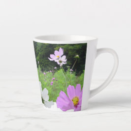 Kosmetik, Wilde Blume Felskollage Latte Tasse