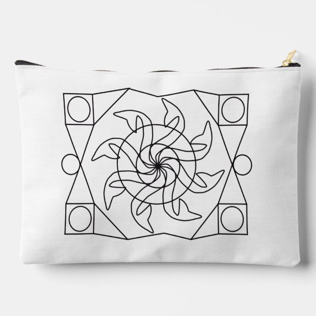 Kosmetische Beutel - Farbgestaltung (Rückseite)