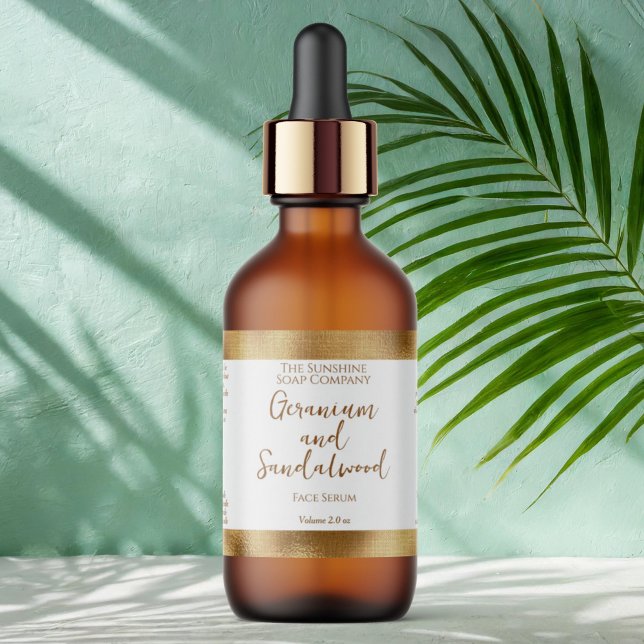 Kosmetische Flasche oder JAR-Etikett - Goldfolie (Von Creator hochgeladen)