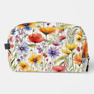 Kosmetische Tasche Hübsche farbenfrohe Wildblume K