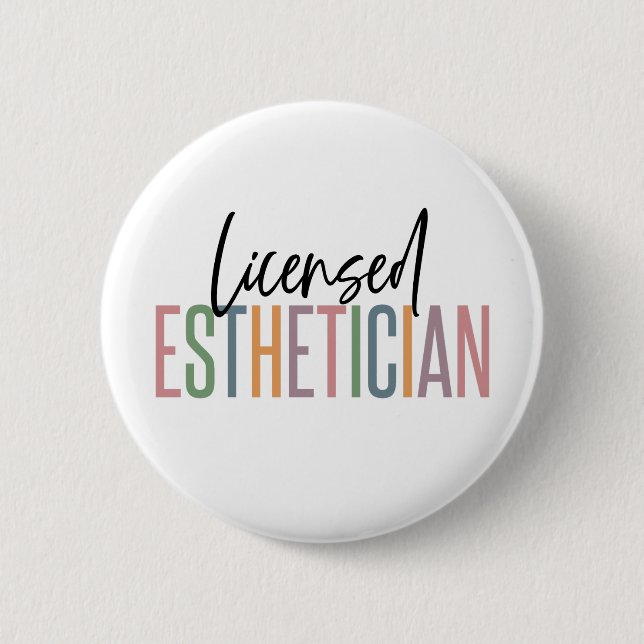 Kosmetologe Beautician Button (Vorderseite)