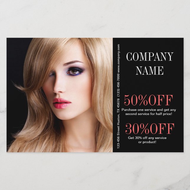 Kosmetologe Makeup Künstler Stylist Friseur Salon Flyer (Vorne)