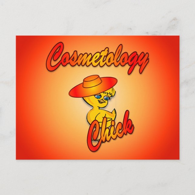 Kosmetologie Chick #5 Postkarte (Vorderseite)