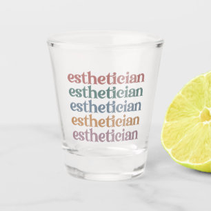 Kosmetologin Beautician Makeup artistin Schnapsglas