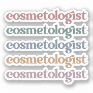 Kosmetologin Esthetician Beautician Hautpflege Aufkleber