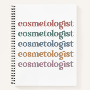 Kosmetologin Esthetician Beautician Hautpflege Notizbuch