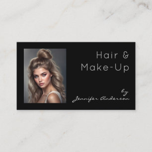 Kosmetologin-Make-up-Frauen-Foto Visitenkarte