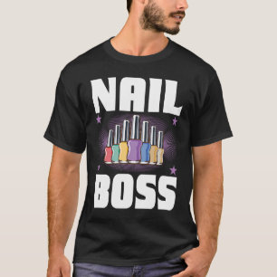 Kosmetologin Nail, polnischer Designer Manikurist T-Shirt