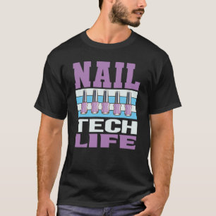 Kosmetologin Nail, polnischer Designer Manikurist T-Shirt