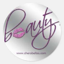 Kosmetology Beauty Salon Aufkleber lila