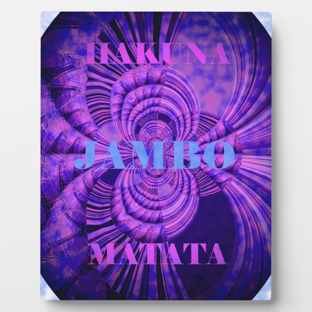 Kosmic Hakuna Art Print Fotoplatte (Vorderseite)