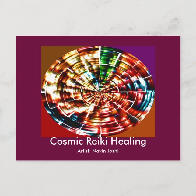 KOSMIC REIKI HEALING POSTKARTE (Vorderseite)