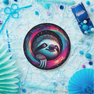 Kosmic Sloth Galaxy Art Pappteller