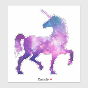 Kosmisch, Aquarell, Galaxie, Einhorn, kosmische Ei Aufkleber