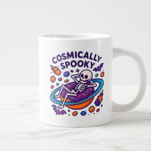 Kosmisch Gruseliger Design-Weltraum-Skelett-Hallow Jumbo-Tasse