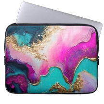 Kosmisch rosa Notebook-Tasche mit Atemberaubender
